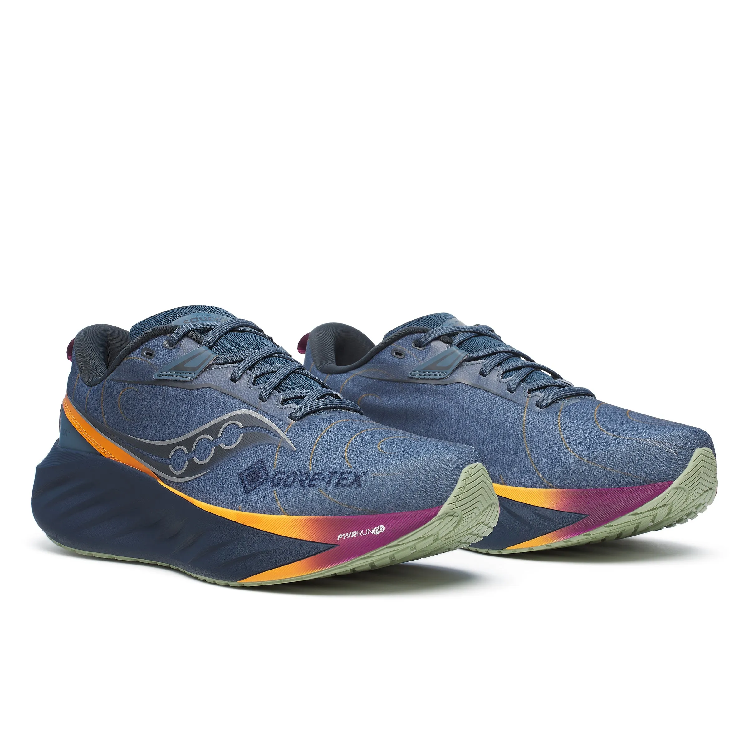 Men's Saucony Triumph 22 Gortex Mirage/Navy Trainers
