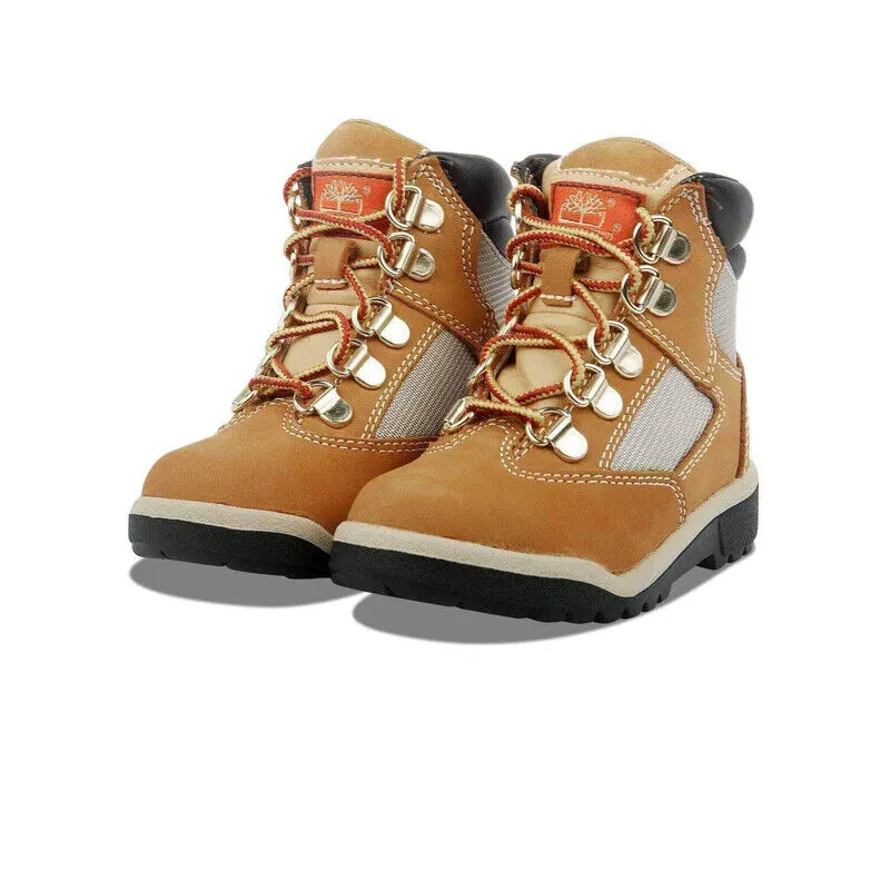 Timberland TB044893 Toddler's Wheat Nubuck Leather 6 Inch Field Boots HS2673